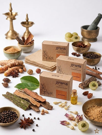Handmade Nalpamara Soap, 125g | Pack of 2 & 3 ( Hot Process ) – Body Soap on Brown Living™. SKU: nalpamara3. Img 9.