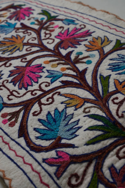 Handmade Namda Bedside Runner | Kashmiri Wool Felt Rug – Mats & Rugs on Brown Living™. SKU: b0_rug_0039. Img 21.