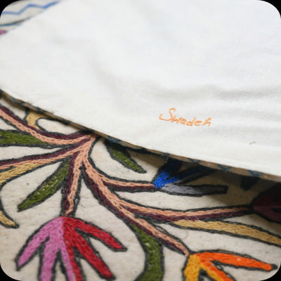 Handmade Namda Bedside Runner | Kashmiri Wool Felt Rug – Mats & Rugs on Brown Living™. SKU: b0_rug_0208. Img 12.