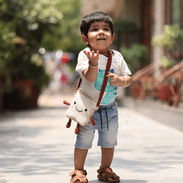 Handmade Nutella Bread Crochet Bag – Kids Bags on Brown Living™. SKU: SARKID07. Img 2.