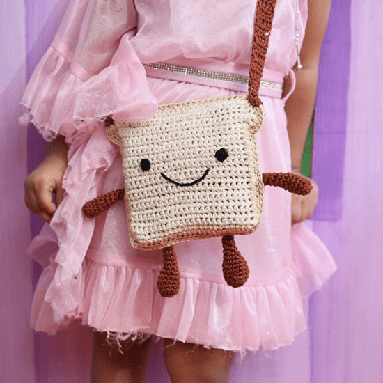 Handmade Nutella Bread Crochet Bag – Kids Bags on Brown Living™. SKU: SARKID07. Img 6.