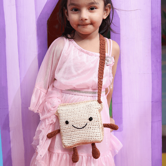 Handmade Nutella Bread Crochet Bag – Kids Bags on Brown Living™. SKU: SARKID07. Img 4.