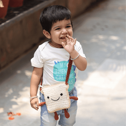 Handmade Nutella Bread Crochet Bag – Kids Bags on Brown Living™. SKU: SARKID07. Img 3.