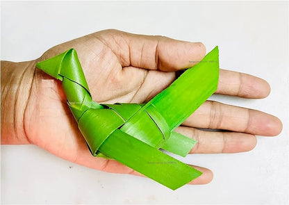 Handmade Palm Leaf Parrot Bandhanwar I Diwali Decoration I Single | Verified Sustainable by Brown Living™