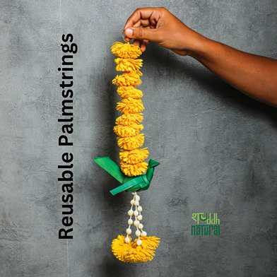 Handmade Palm Leaf Parrot Bandhanwar I Diwali Decoration I Single | Verified Sustainable by Brown Living™