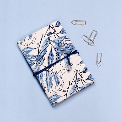 Handmade Patchwork Pocket Diary – Notebooks & Notepads by The Mohraj available on Brown Living™. Handmade Azure Leaf Pocket Diary . SKU: MJ00009STC. Img 8.