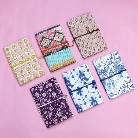 Handmade Patchwork Pocket Diary | Verified Sustainable by Brown Living™