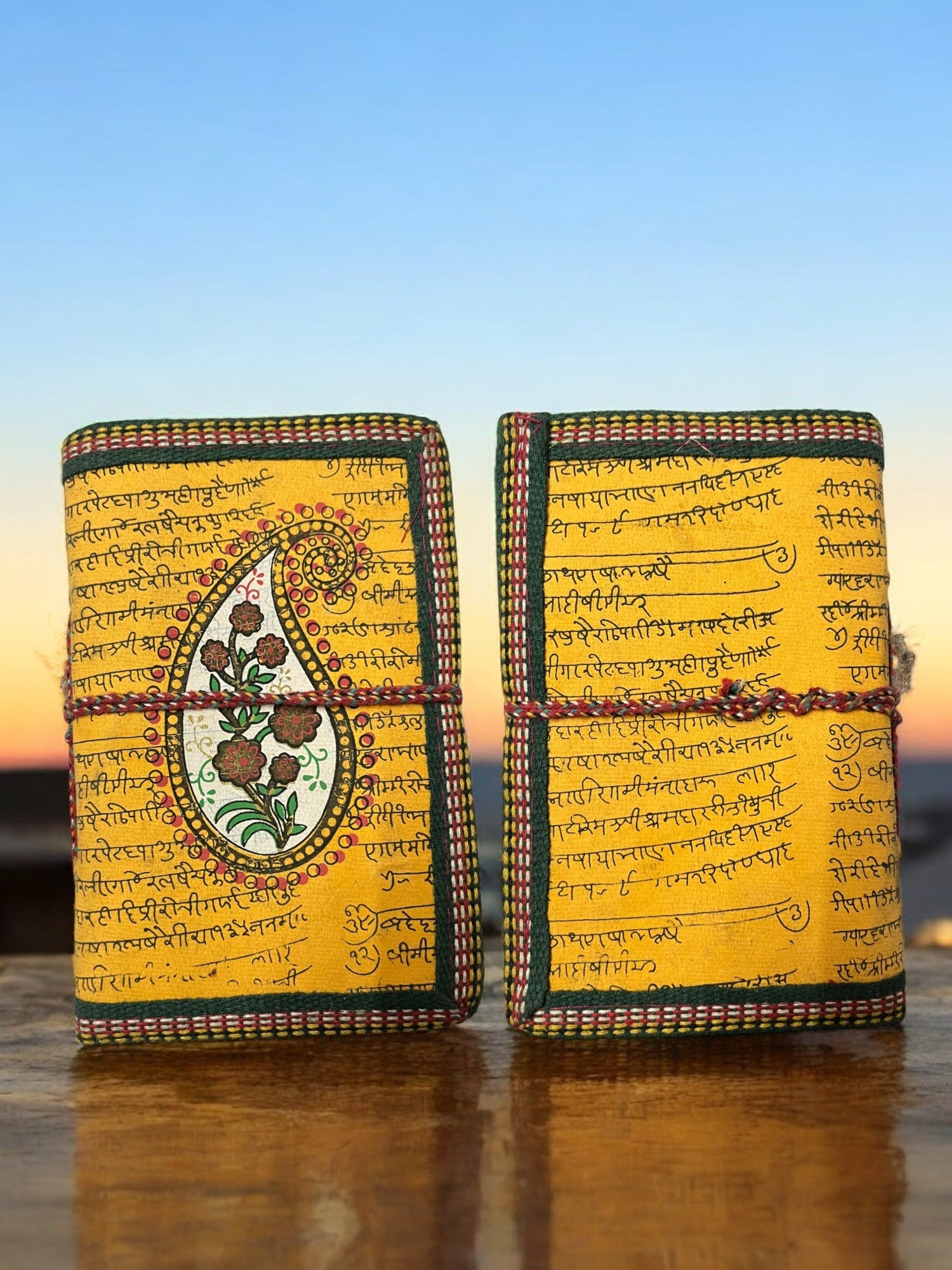 Handmade Recycled Paper Bahi Khata Journal Traditional – Stationary on Brown Living™. SKU: OEP245a. Img 14.