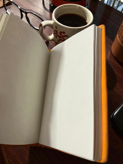 Handmade Recycled Paper Bahi Khata Journal Traditional – Stationary on Brown Living™. SKU: OEP245b. Img 7.
