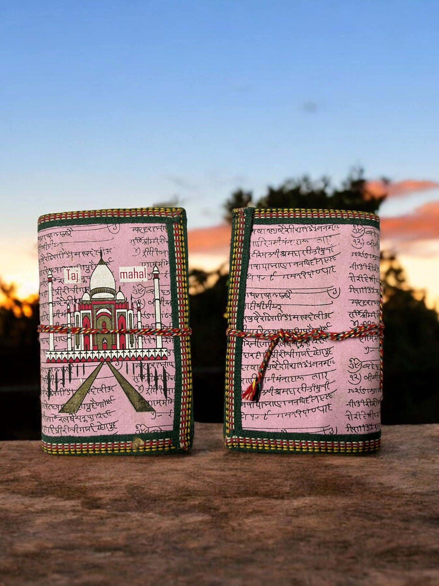 Handmade Recycled Paper Bahi Khata Journal Traditional – Stationary on Brown Living™. SKU: OEP245b. Img 8.