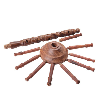 Handmade Rosewood Tree Shape Bangle Holder | Jewellery Stand – Organizers by ShrijiCrafts available on Brown Living™. . SKU: 1232. Img 2.