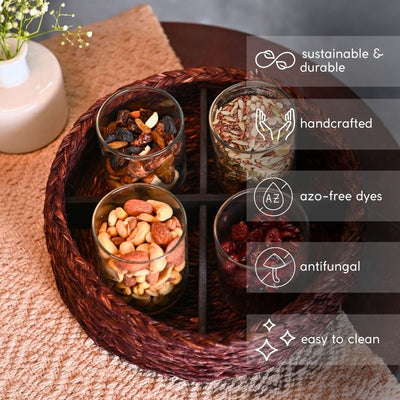 Handmade Sabai Grass Jewellery Box - Brown – Baskets & Boxes on Brown Living™. SKU: SB35WSEPBRN. Img 4.