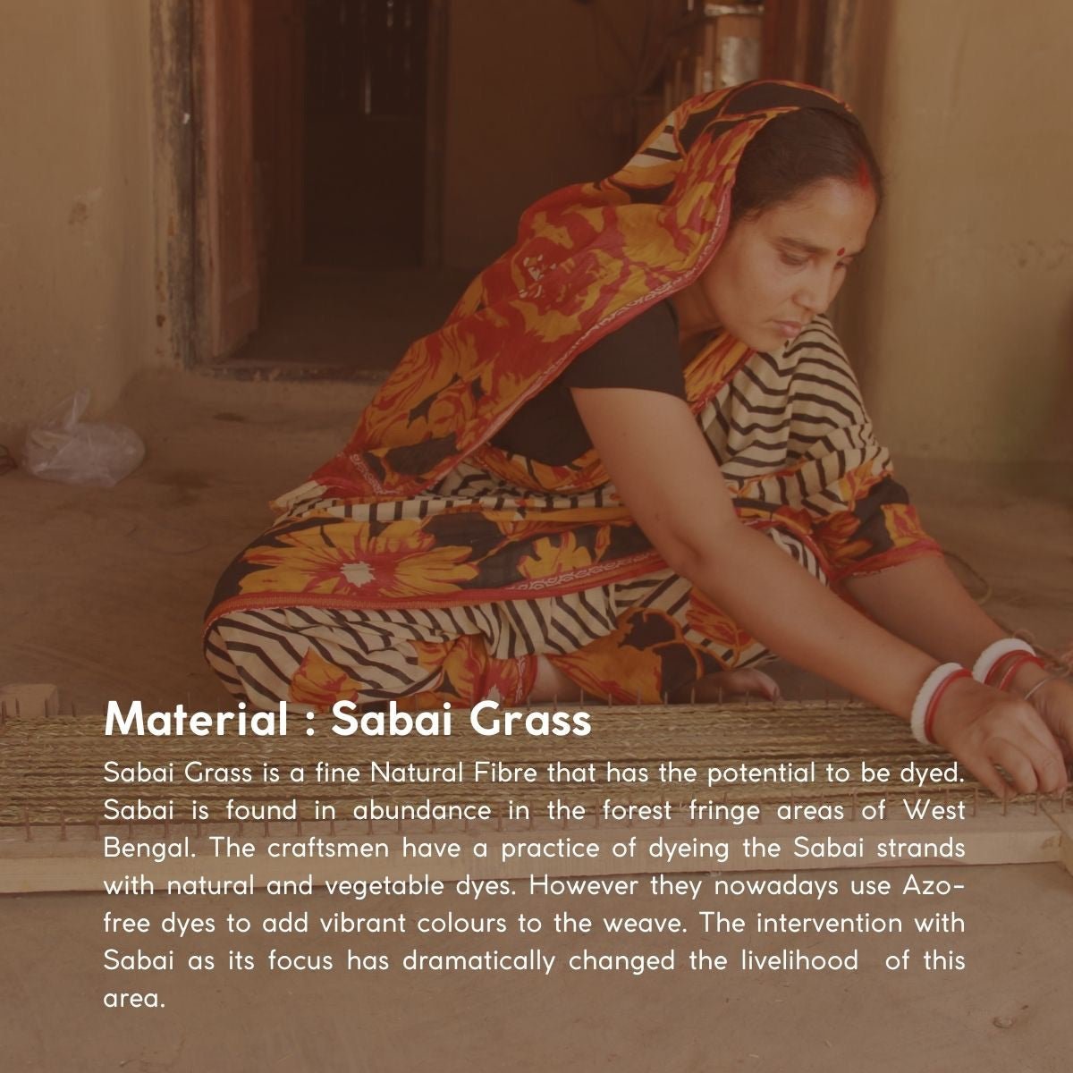 Handmade Sabai Grass Jewellery Box - Brown | Verified Sustainable by Brown Living™