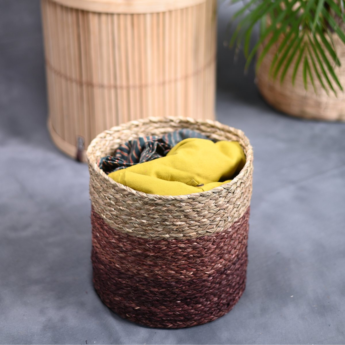 Handmade Sabai Grass Planter - Brown | Verified Sustainable by Brown Living™