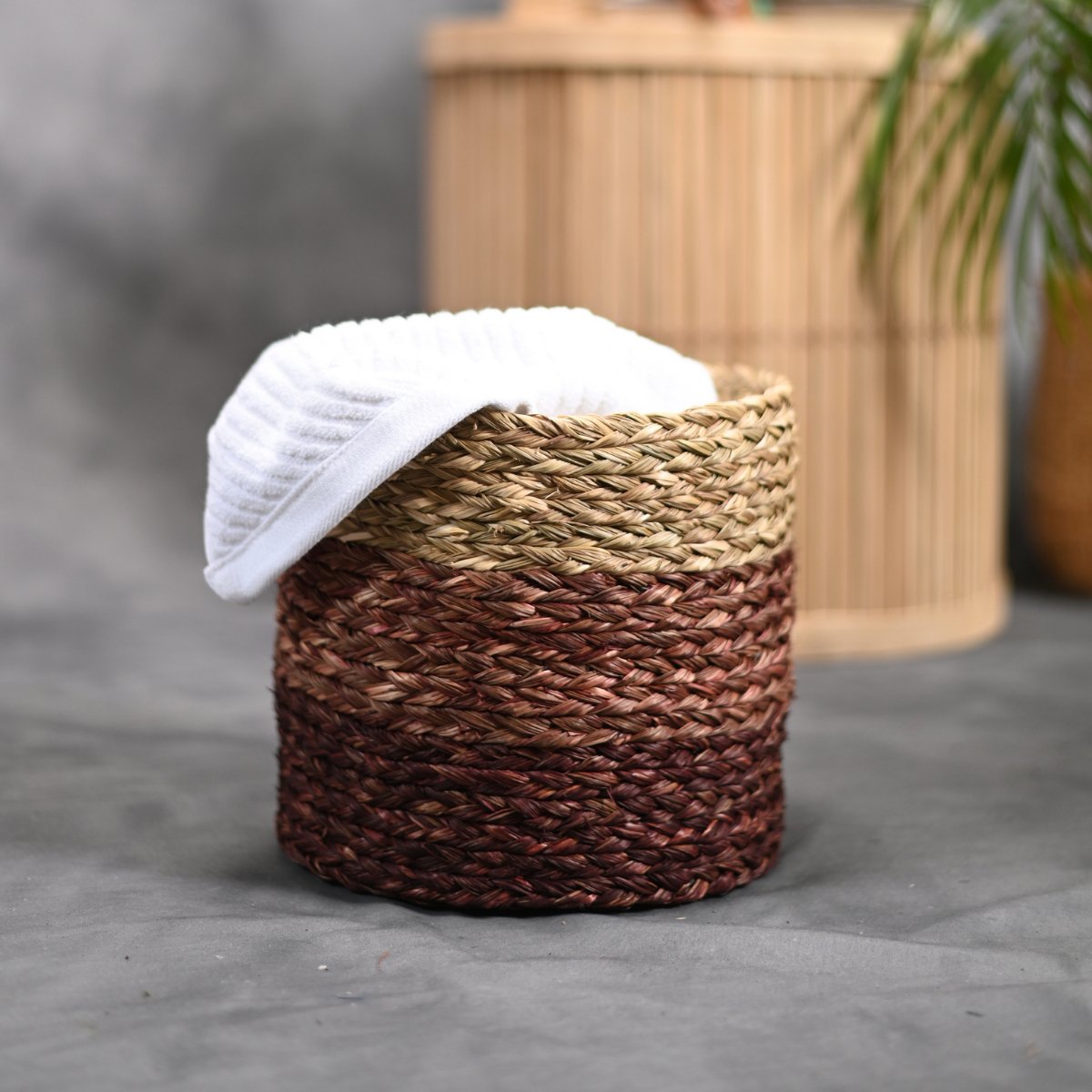 Handmade Sabai Grass Planter - Brown | Verified Sustainable by Brown Living™