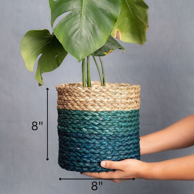 Handmade Sabai Grass Planter – Pots & Planters on Brown Living™. SKU: SBS42NATINGLD - NEW. Img 5.