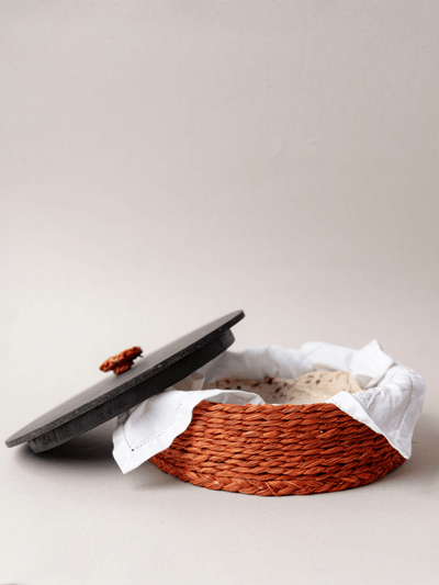 Handmade Sabai Grass Roti Box – Baskets & Boxes on Brown Living™. SKU: SB35ORG - NEW. Img 8.
