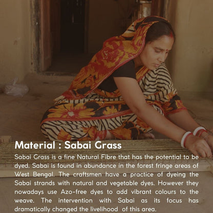 Handmade Sabai Grass Roti Box - Natural | Verified Sustainable by Brown Living™