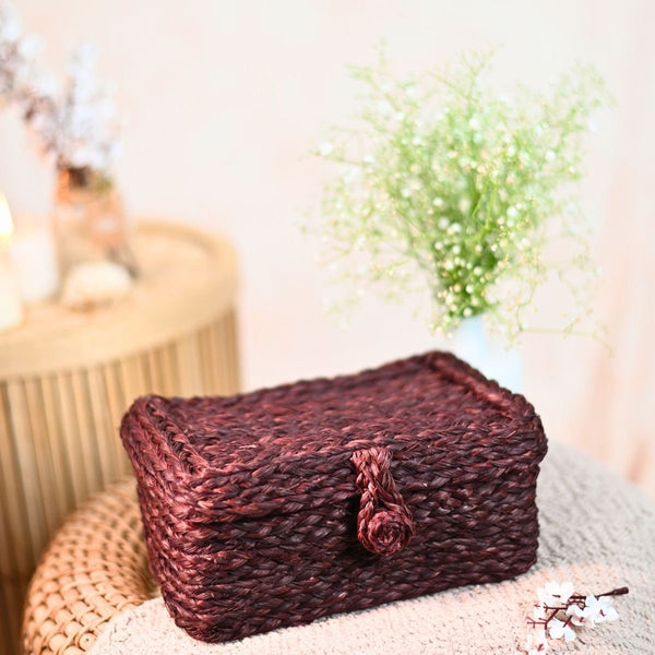 Handmade Sabai Grass Sandook - Brown | Verified Sustainable Baskets & Boxes on Brown Living™