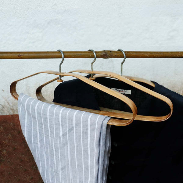 Handmade Sustainable Bamboo Hanger | Verified Sustainable by Brown Living™