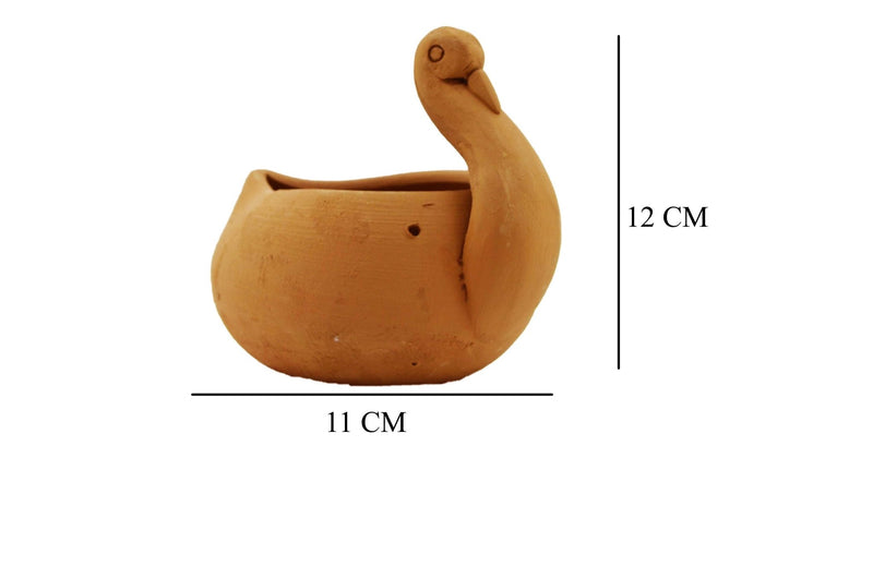 Handmade Terracotta Hanging Planter Duck | Verified Sustainable Pots & Planters on Brown Living™