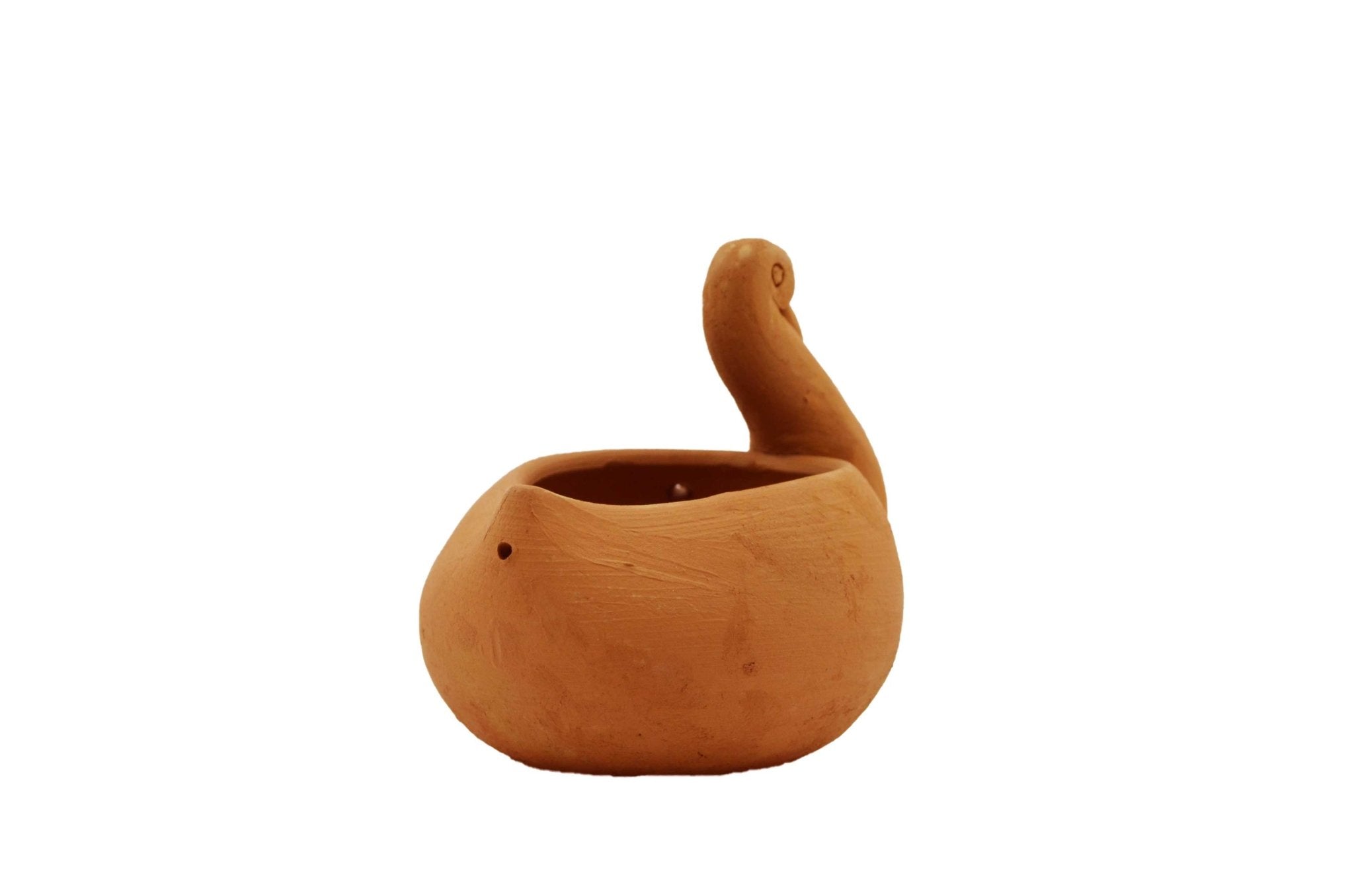 Handmade Terracotta Hanging Planter Duck | Verified Sustainable by Brown Living™