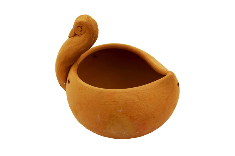 Handmade Terracotta Hanging Planter Duck | Verified Sustainable Pots & Planters on Brown Living™