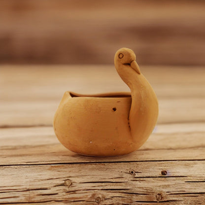 Handmade Terracotta Hanging Planter Duck | Verified Sustainable by Brown Living™