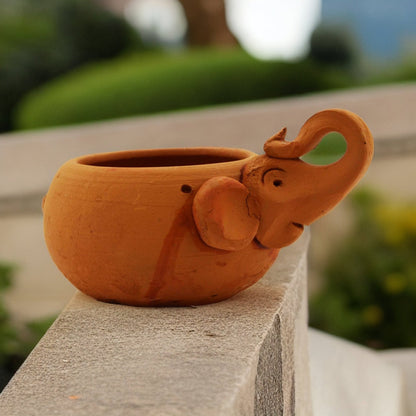 Handmade Terracotta Hanging Planter Elephant | Verified Sustainable by Brown Living™