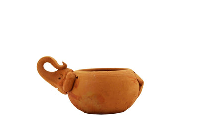 Handmade Terracotta Hanging Planter Elephant | Verified Sustainable by Brown Living™