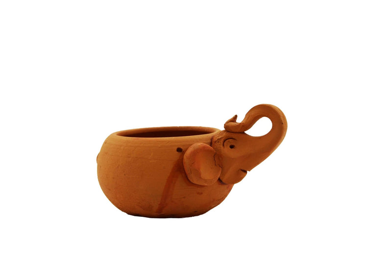 Handmade Terracotta Hanging Planter Elephant | Verified Sustainable Pots & Planters on Brown Living™