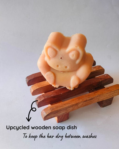 Handmade Toy soaps : Crafted for kids! - Combo – Body Soap on Brown Living™. SKU: ts3withdish. Img 12.