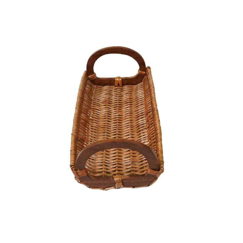Handmade Wicker Bread Tray - Brown | Verified Sustainable Trays & Platters on Brown Living™