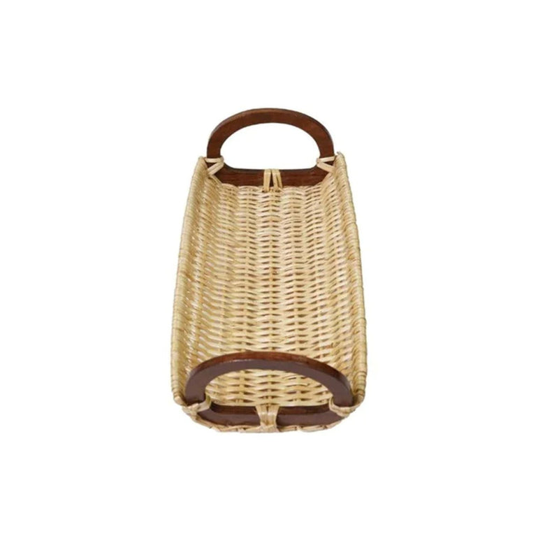 Handmade Wicker Bread Tray - White | Verified Sustainable Trays & Platters on Brown Living™