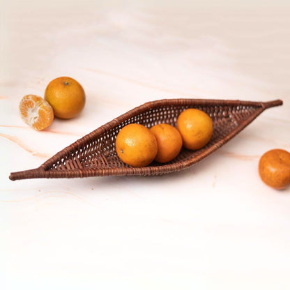 Handmade Wicker Shikara Bowl - Copper | Verified Sustainable by Brown Living™