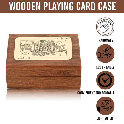Handmade Wooden Single Deck Playing Card Case | Poker King – Card Games by Craft Cooper available on Brown Living™. . SKU: 1033 - CC. Img 9.