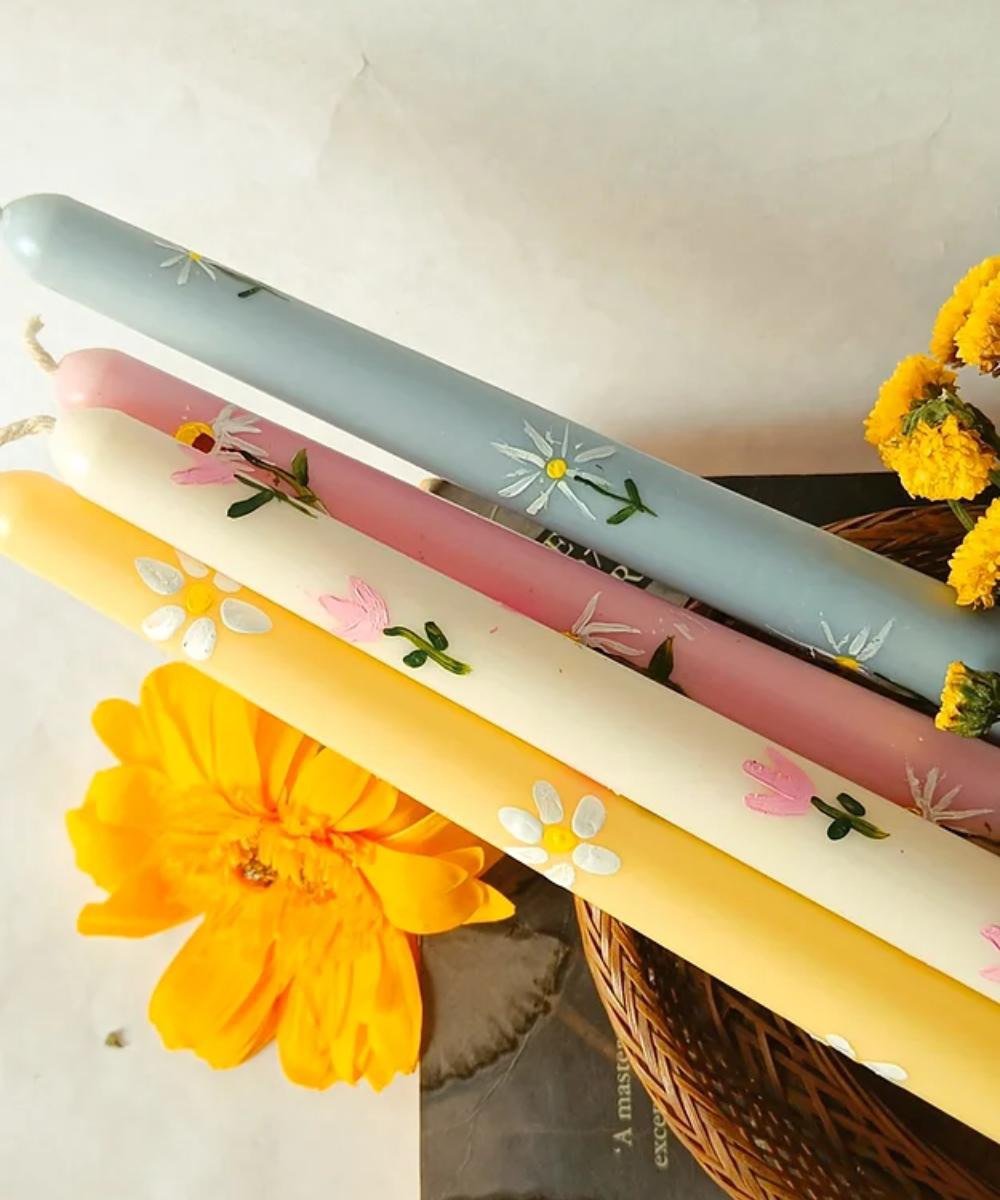 Handpainted Cottagecore Bundle - Set of 4 | Verified Sustainable by Brown Living™