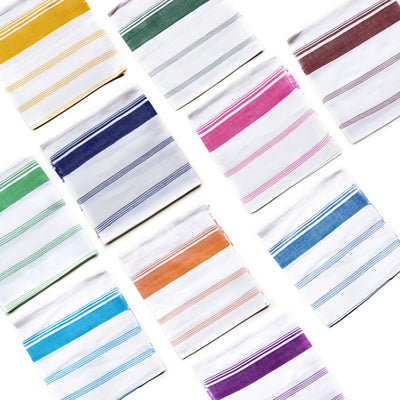 Handwoven Cotton Candy Stripe Kitchen Towel – Kitchen Linens on Brown Living™. SKU: KTCSN11. Img 2.