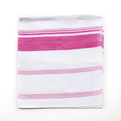 Handwoven Cotton Candy Stripe Kitchen Towel – Kitchen Linens on Brown Living™. SKU: KTCSPK11. Img 8.