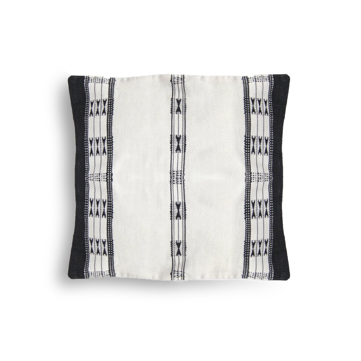 Handwoven Cotton Khonoma Black And White Tribal Cushion Cover – Covers & Inserts on Brown Living™. SKU: UD00000111. Img 4.