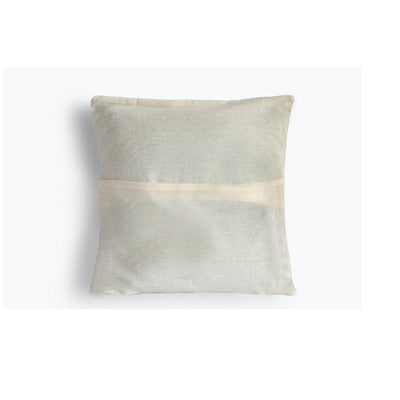 Handwoven Cotton Patkai Grey & White Tribal Cushion Cover – Covers & Inserts on Brown Living™. SKU: UD00000099. Img 2.