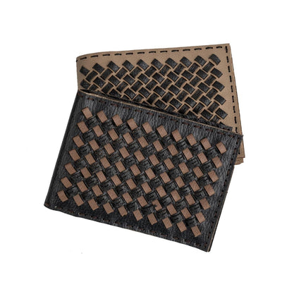 Handwoven Designer Wallet – Eco - Friendly Artisan Craft – Mens Wallet on Brown Living™. SKU: W0010B. Img 4.