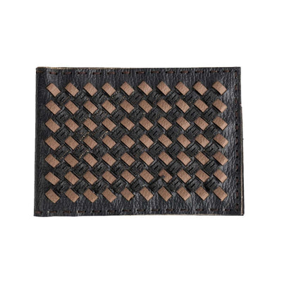 Handwoven Designer Wallet – Eco - Friendly Artisan Craft – Mens Wallet on Brown Living™. SKU: W0010B. Img 1.
