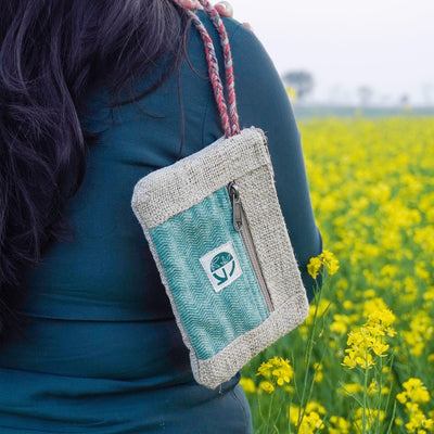 Handwoven Fabric Purse | Compact Zip Pouch | Everyday Essential – Hand Bag on Brown Living™. SKU: OGESPR04. Img 20.