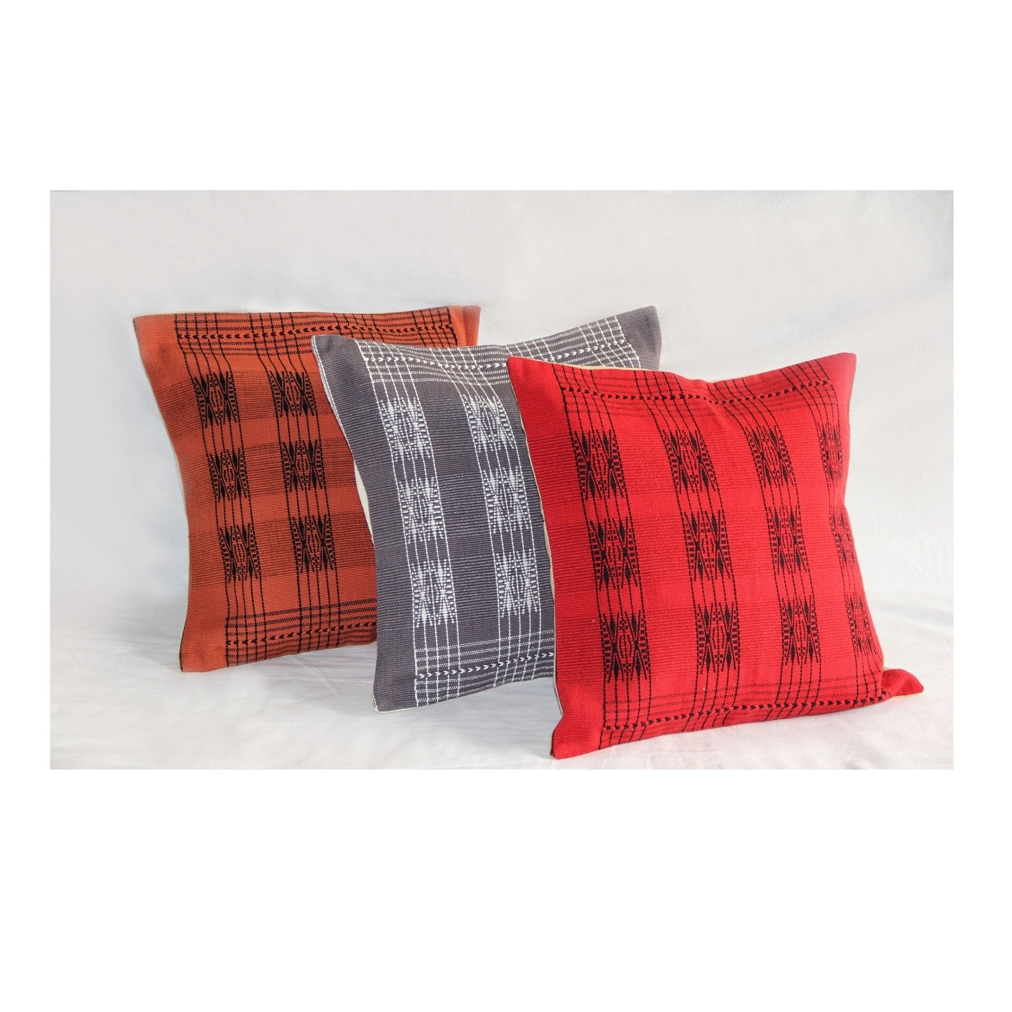 Handwoven Pamo Cotton Cushion Cover – Covers & Inserts on Brown Living™. SKU: UD00000115. Img 4.