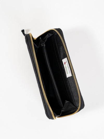 Handwoven Purse for Women | Rekha Artisan Woven Bag – Womens Wallet on Brown Living™. SKU: S25REKHPURS222-BLK. Img 4.