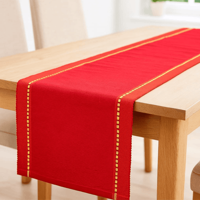 Handwoven Table Runner for Dining Table – 5 & 6 Feet – Table Linens on Brown Living™. SKU: RUNNERONLY - HANDW6FEET. Img 6.