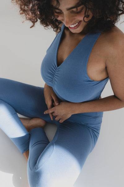 Hannah - Athletic Padded Tank Top – Womens Top by elope available on Brown Living™. XS Ocean Blue. SKU: ELHNB003XS. Img 5.