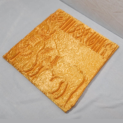 Harappan Steatite – Plant - Based Pure Gold Wall Décor – Home Decor on Brown Living™. SKU: HASTEDPLPGA109. Img 3.