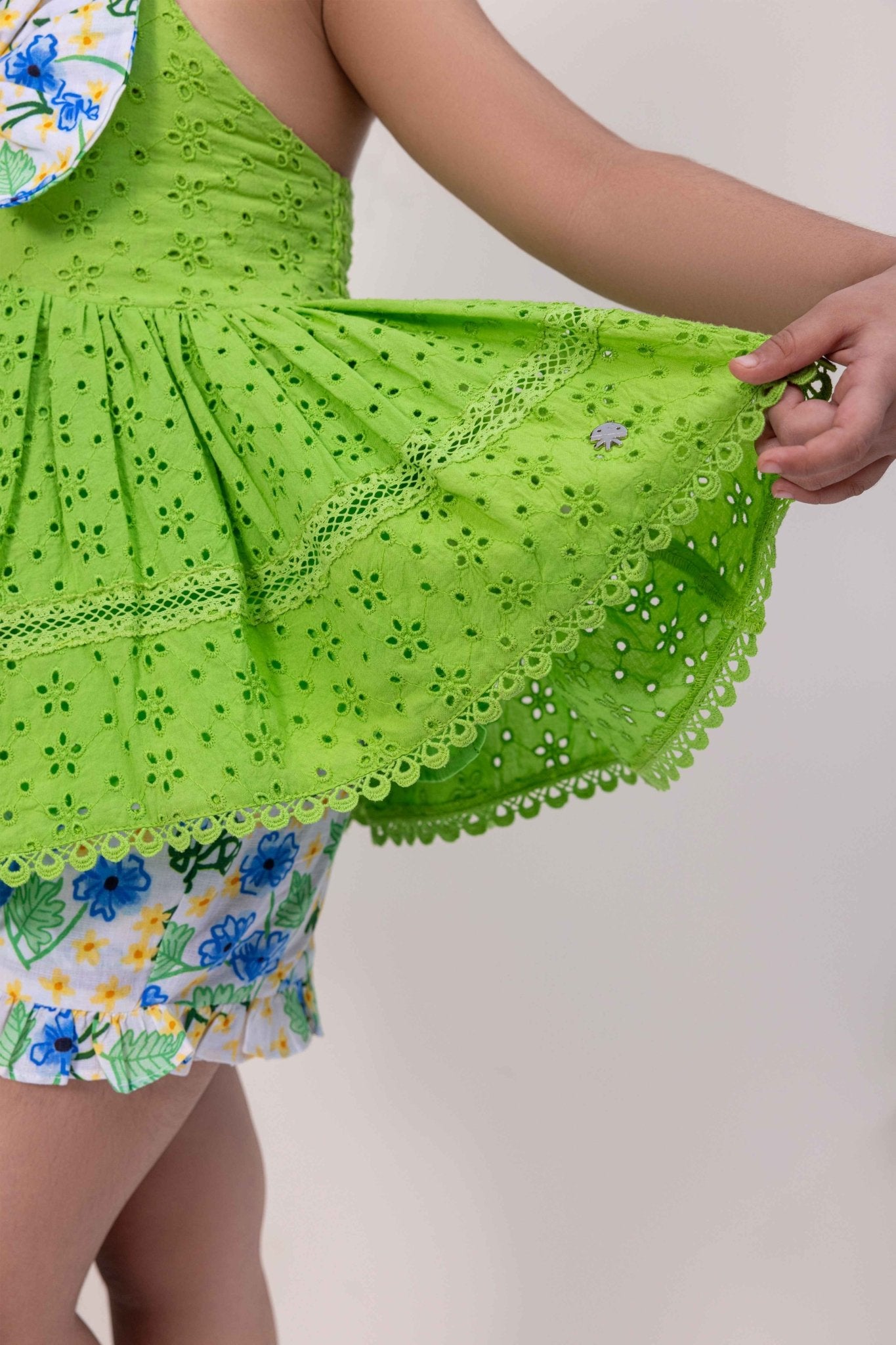 Harbor Relaxed Fit Linen Co - ord for Stylish Little Girls – Kids Daywear Sets on Brown Living™. SKU: ML-EN-HS-3423to4. Img 3.